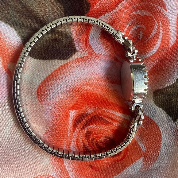 Rare Omega 483 Solid 14k White Gold Diamond Case 17J Manualwind Cocktail Watch. - Picture 11 of 17